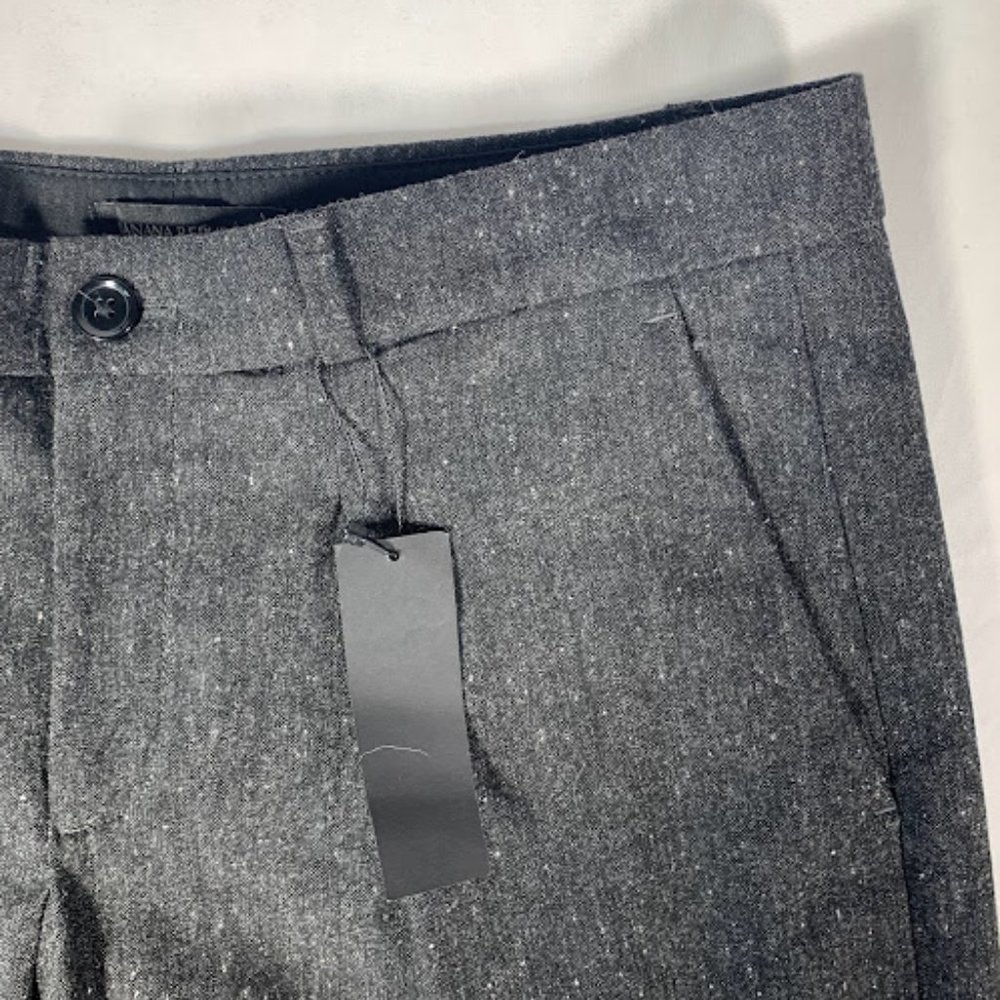Banana Republic Charcoal Grey Tweed Trousers Pants